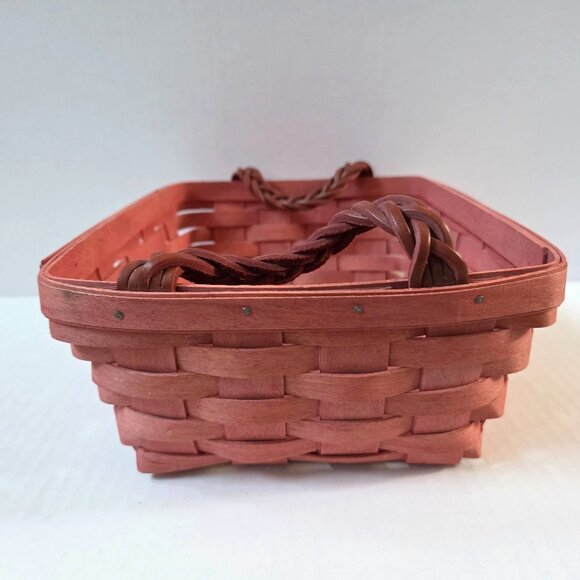 Longaberger Small Serving Basket Sunset Pink Easter Baby Nursery - Picture 4 of 8